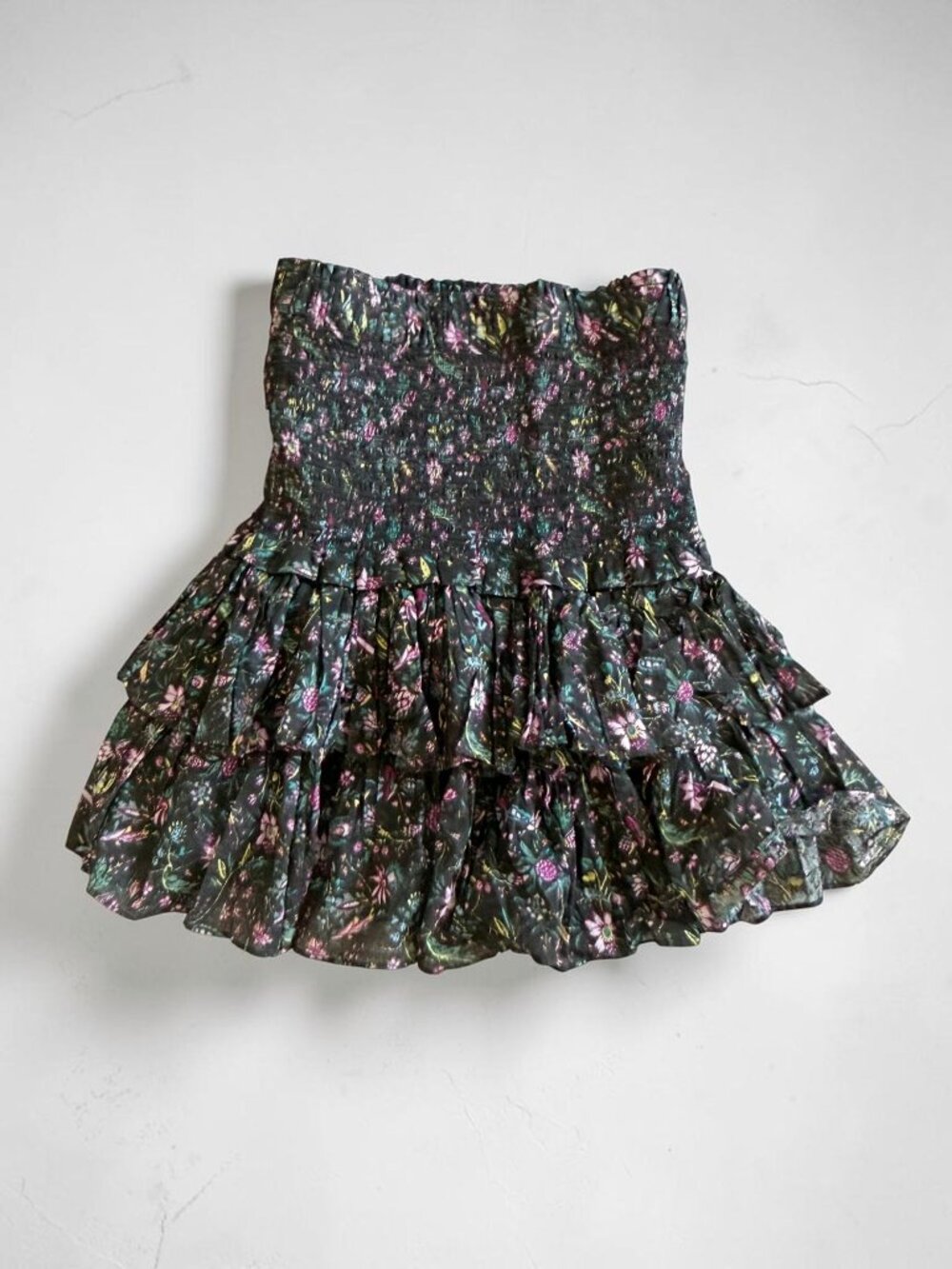 ISABEL MARANT Etoile Floral Smocked Mini Skirt Size 36 / US 4